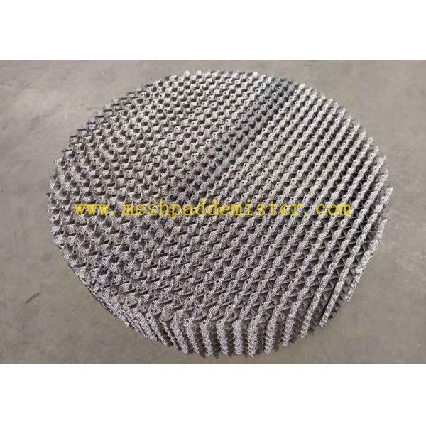 250 Y Metal Plate Distillation Tower Packing 800mm Round Shape Structured