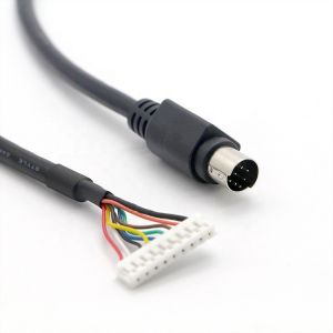 CUSTOM S Video 8 PIN Mini DIN To 9 PIN JST Connector PC Engine Controller Cable