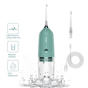 IPX7 Waterproof Nicefeel Water Flosser Portable With 130ml Washable Water Tank