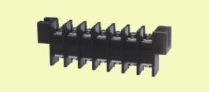 China Barrier terminal block 37-13.0mm 1-15P 600V 50A barrier terminal block connector with ear barrier mount screw type on sale
