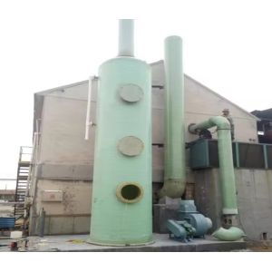 FRP Tail Gas Absorption Tower GRP Acid Mist Gas Absorption Tower Chlorine Wet