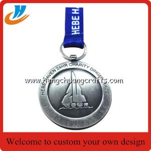 Cheap Custom dinghy medals for activity,dinghy boats medals with polished old nickel for sale