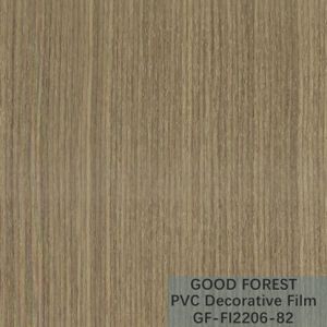 Flowability PVC Decorative Film Scratch Resistance Wooden Grain
