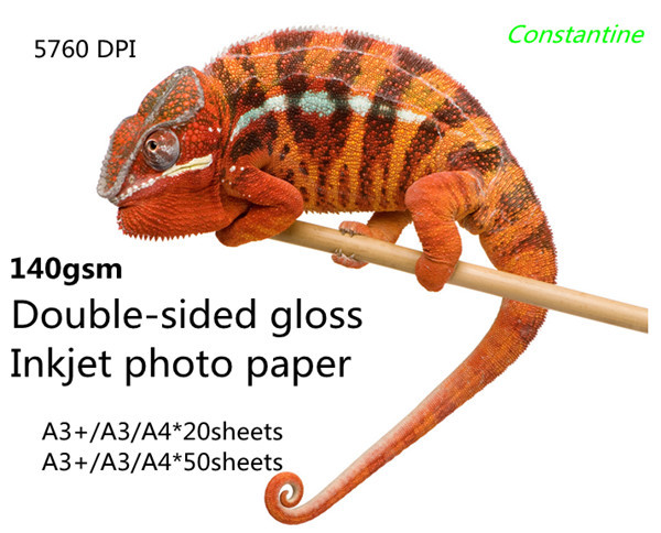 Quality 140gsm Double-sided gloss photo paper instant dry paper wholesale