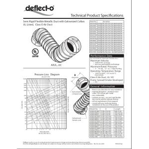 China Kitchen Exhaust Air Duct , Semi Rigid Flexible Ducting With Galvanized Steel Collar on sale