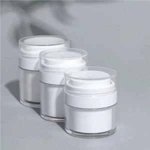 15g 30g 50g 100g Round PS Double Wall Airless Pump Face Cream Jar New Design