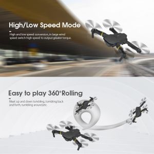 Foldable Altitude Hold Quadcopter Drone with HD Camera drone e58