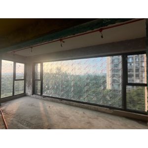 Light-Diffusing Folding Window Design Creating Soft Ambiance in Bathroom