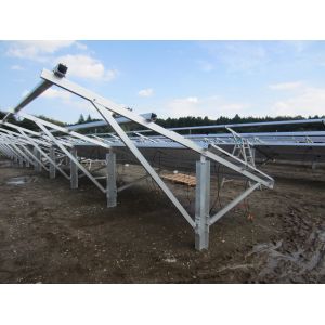 Anodized Aluminum 20 Panels Solar Ground Mount