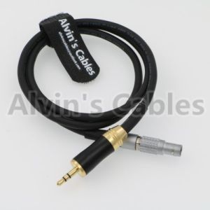 Mini Audio Arri Power Cable 5 Pin Male To Right Angle 3.5mm TRS Connector 1 Year