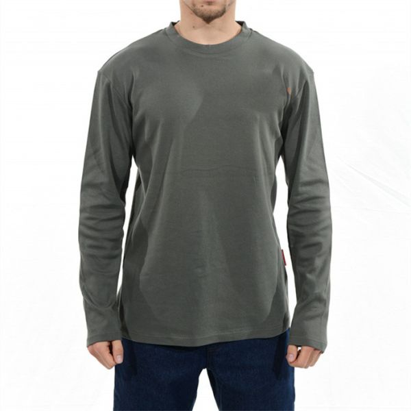 Quality Elastic Adjustment Cuff FR Henley Shirt CAT 2 2112 Arc Proof Round Collar wholesale