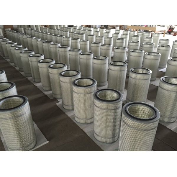 Quality Pleated Gas Turbine Air Intake Filter For Dust Collector Cartridge Long Fiber Material wholesale