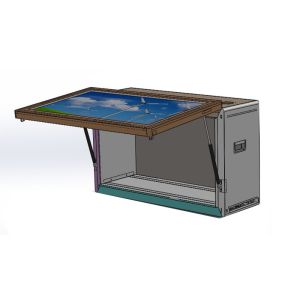 43 Inch TFT IPS Transparent Lcd Panel Advertising Monitor Showcase