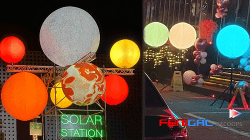 Quality LED Inflatable Outdoor Water Resistant Balloon Lights With Customizable Logos wholesale