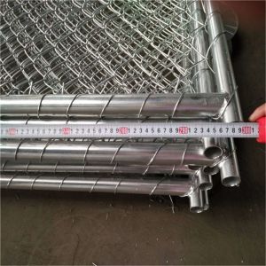 chain link temporary construction fence panels 6FT X 10F Mesh 2 3/8 " x 2 3/8" (