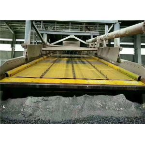 30mm thickness horizontal vibrating pu screen mesh with yellow color