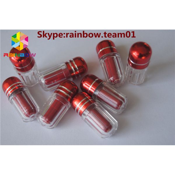 Quality empty plastic capsules metal cap blister rhino7 & rhino 25 empty color capsules empty plastic capsules capsule case wholesale