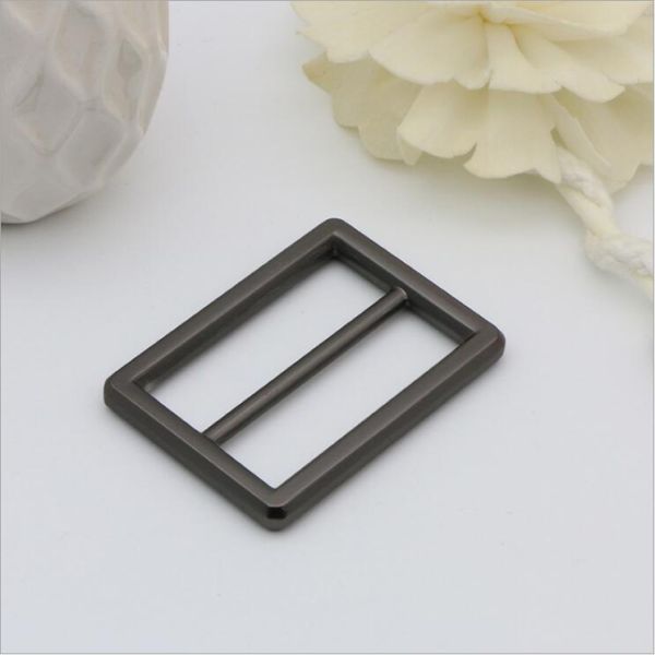 Normal gold plated zinc alloy gunmetal color 38 mm metal strap buckles for handbag