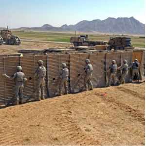 Sand Color Welded Mesh Military Hesco Barrier Wall 24 Inches