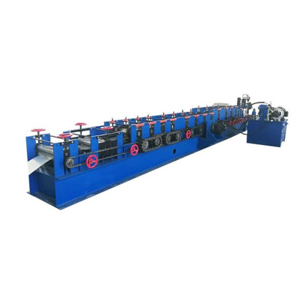 Thickness 1-3 MM Z Purlin Forming Machine , Hydraulic Drive Purlin Making Machine Blue Color