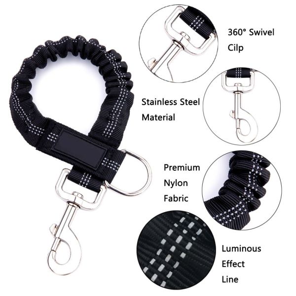 Shock Absorber Dog Extension Leash Bungee Attachment Prevent Arm Shoulder Injury