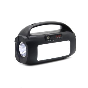 Renewable home lighting solar power energy kit generator 8ah DC 6v 3w solar fm