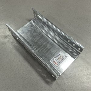Silver Hot Dipped Galvanized Cable Tray With Non Flammable Fire Resistance 50mm