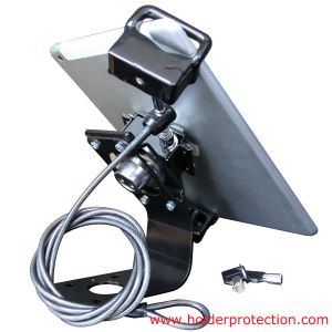 Cheap COMER security desk Display holder with cable lock for tablet pc pad for sale