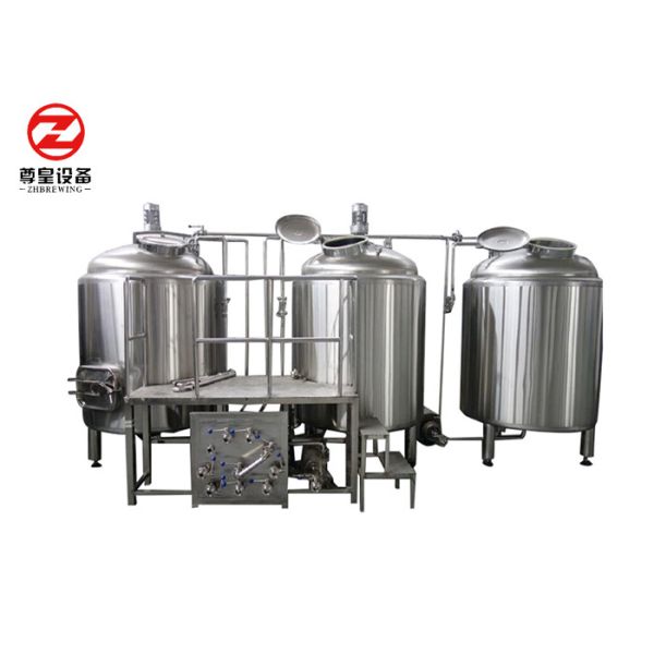 Quality PLC / Manual Micro Beer Brewing Equipment 500l Capacity With CIP Cleaning System wholesale