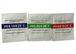 China 250ML PH Buffer Powder Packets / PH Meter Calibration Solution on sale