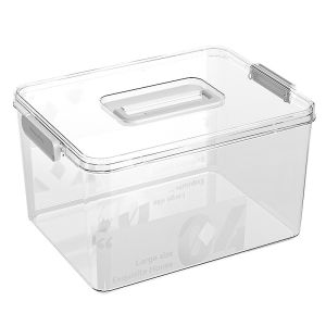 Recyclable container Transparent Storage Box Household Plastic Storage Box Books