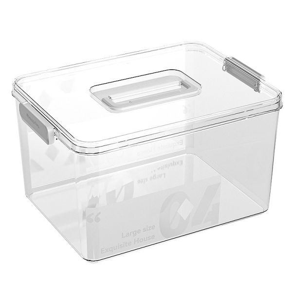 Recyclable container Transparent Storage Box Household Plastic Storage Box Books