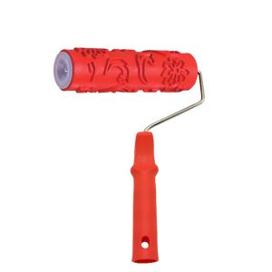 7'' Rubber Design Roller with 6mm dia chrome-plated frame