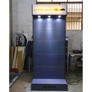 Fashionable 375mm Depth 1030mm Length Pegboard Wire Shelf With Hook