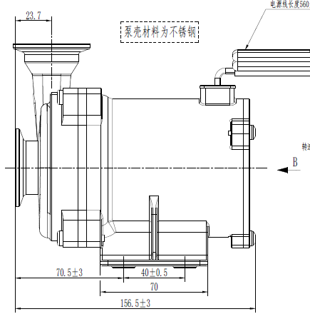 48VDC Voltage BLDC Water Pump with Low Noise Level Type