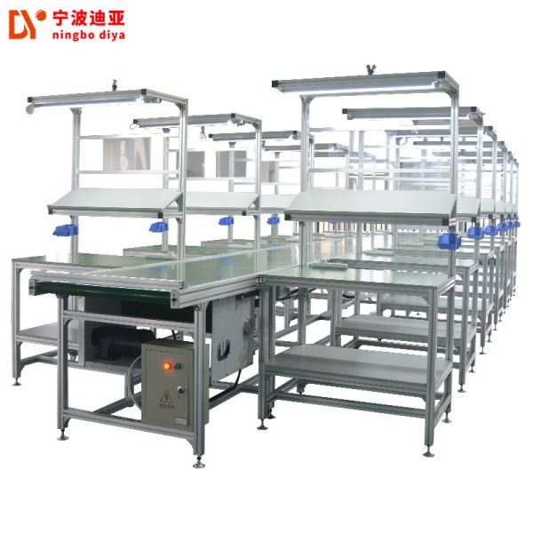 White Heavy Duty ESD Safe Workbench , Customized Anti Static Workbench With LED