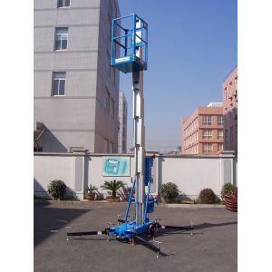 Trailer Mounted Vertical Single Mast Lift 8 Meter Mobile Elevating Working