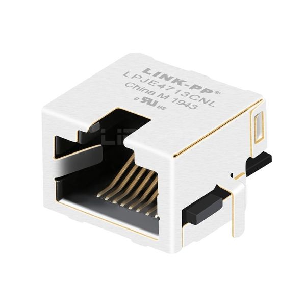 LPJE4713CNL 1X1 Port Without LED PCB Edge THT Shielded Low Profile RJ45 Jack