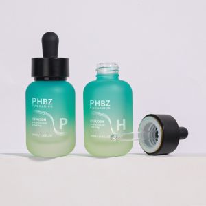 Cheap According To Customer Requirements Serum Dropper Bottles 30ml Glass Round Matte Dropper Bottle Cap Type Durable And Packaging Option for sale