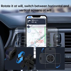 Customized Wireless Car Magsafe Charger With Crystal Ambient Light Design