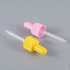 Custom Color 18mm 24mm Ribbed PP Plastic Dropper With Plastic Pipette Profession