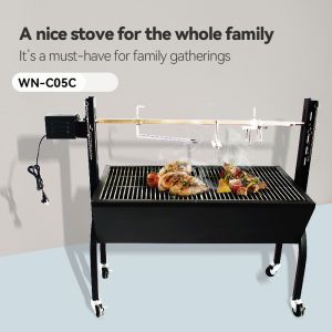 Suckling Pig Lamb Skewer Roast Chicken BBQ Grill with Oxygen Depletion Safety