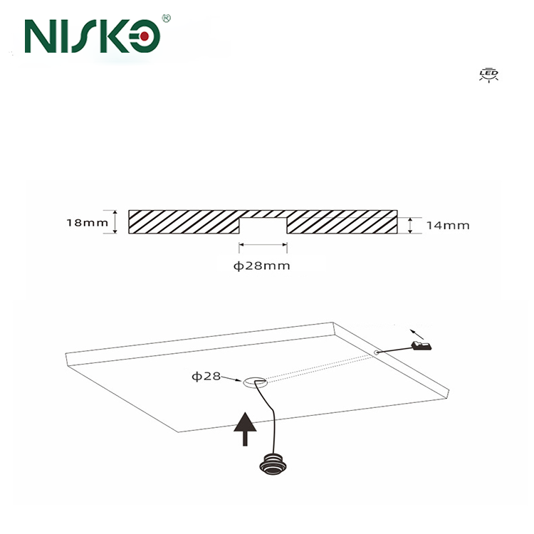 Manual Scan Switch Touch Sensing Motion LED Closet Light Adjustable Angle