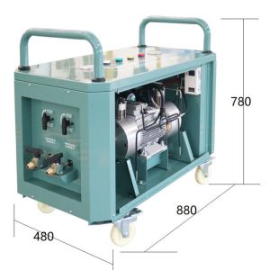 CM5000 refrigerant recovery charging station AC Recharge Machine 2HP oil less