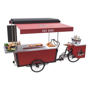 3 Wheel Mobile Bar Beer Reserve Trike Barbecue Vending Cart