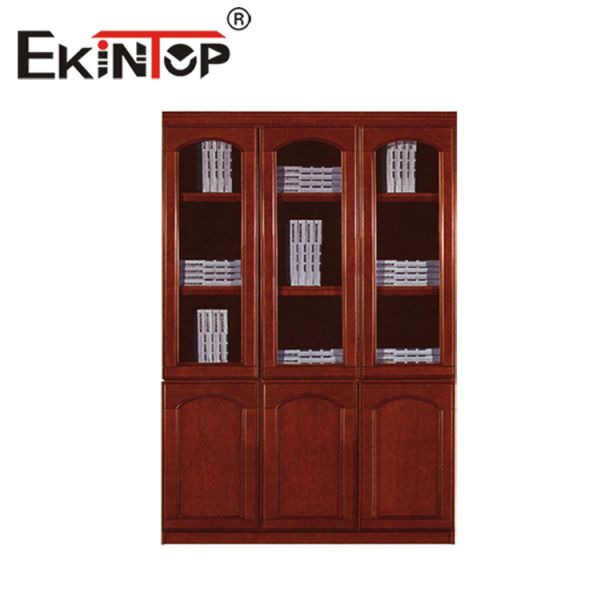 Quality Office Bookcase Wooden Filing Cabinet Paint Veneer Archive Display Cabinet wholesale
