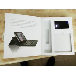 Cheap CMYK Custom Printed LCD Video Card for festival , 4G / 8G lcd brochure with video screen for sale