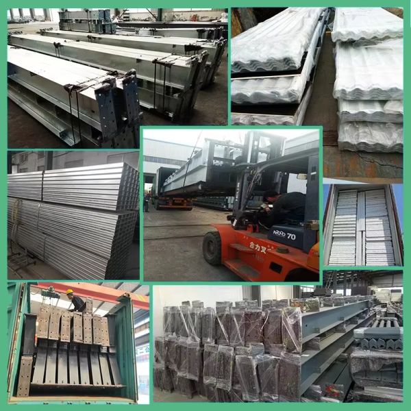Industrial Prefab Metal Building Construction Q235 Q345 Steel Structure Factory Building