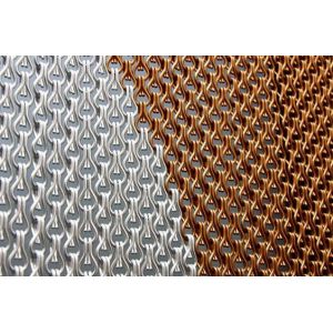 Cheap Heavy Metal 90x210cm Chain Link Curtain Making Water Curtain Waterfall for sale