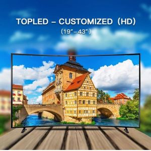43" Digital Glass TV Stand , UHD Smart LCD Television Led Tv 1920x1080 High